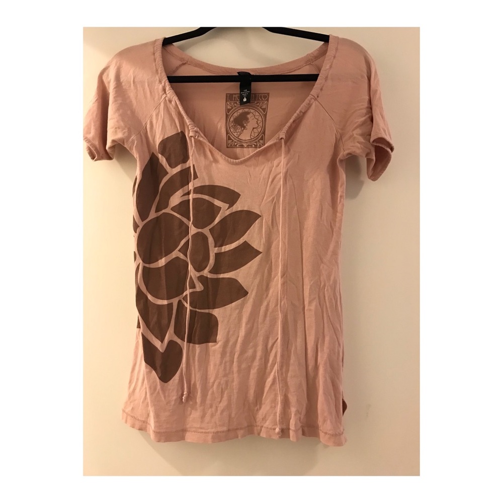 Flower top with tie